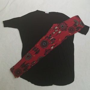 🆕️LuLaRoe XS Irma OS Legging outfit